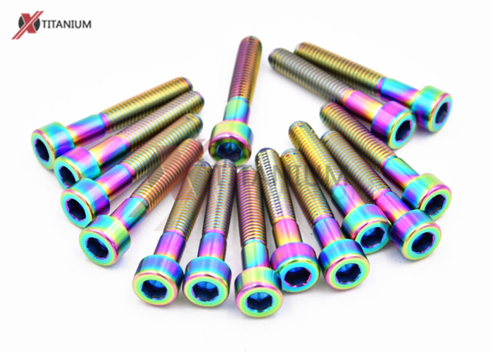 Colored Cylindrical Head Allen Key Titanium Screws